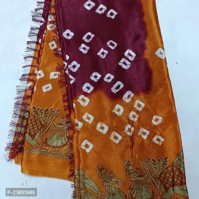 Classic Art Silk Printed Saree with Blouse piece for women