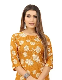 A-Line Beige  Crepe Kurta For Women-thumb1