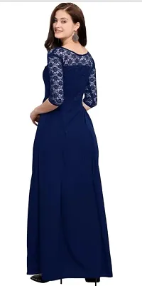 Seewan Sutra Women Round Neck Floral Printed Kurti with Net-thumb3