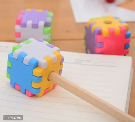Cube Style Pencil Sharpener for Kids (Multicolour) -2 pc-thumb0