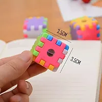 Cube Style Pencil Sharpener for Kids (Multicolour) -2 pc-thumb1