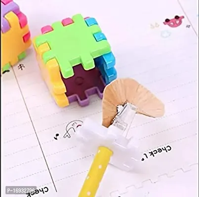 Cube Style Pencil Sharpener for Kids (Multicolour) -2 pc-thumb4