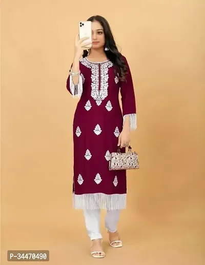 Stylish Rayon Kurta Bottom Set for Women-thumb0