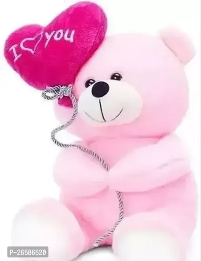 Cute Cotton Teddy Bear With Balloon Heart Toys For Kids-thumb0