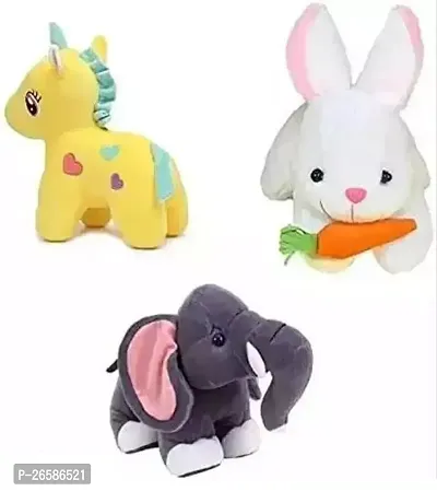 Cute Cotton Stuffed Toys-Toys For Kids- 3 Pieces-thumb0