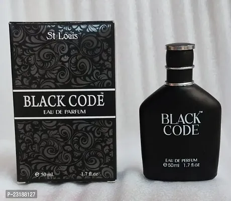 St. Louis Black Code Eau De Perfume Gel Apparel Liquid Perfume For Men's- 50 ml