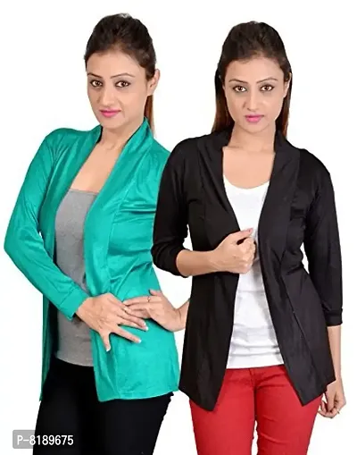 sweekash women's Long sleeve shrug (Combo pack of 2)