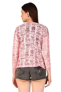 Sweekash 3/4th Sleeve Printed Lace Net Waist length Casual Shrug For Women - Baby Pink-thumb1