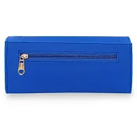 Fancy Royal Blue Artificial Leather Clutch For Women Girls-thumb2