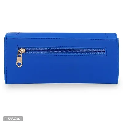 Fancy Royal Blue Artificial Leather Clutch For Women Girls-thumb3
