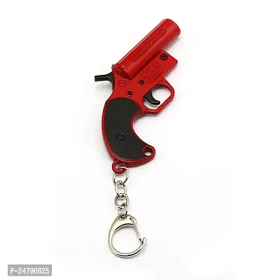 Hanumex? Exclusive Pubg Flare Gun Latest Keychain (Red) (Special Limited Edition)-thumb0
