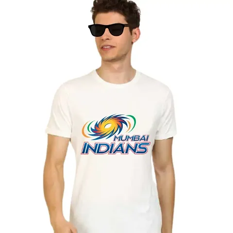 IPL Men's Cotton Printed Round Neck T-Shirts