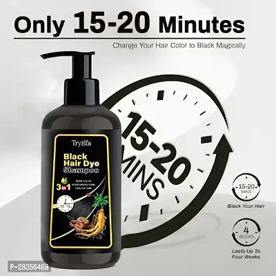 Herbal 3 in 1 Hair Dye Instant Black Hair Shampoo-thumb2