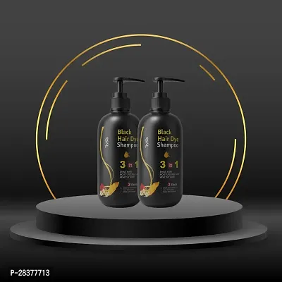 Black Hair Dye Shampoo Pack of 3