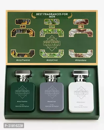 Best Fragrance for Men |Gift Set of 3(Into The Wild + Wild Child + Wanderer)   -  150 ml (For Men) PACK OF 1