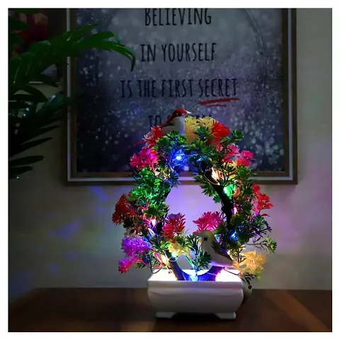 Artificial Plant with Decorative LED Lights