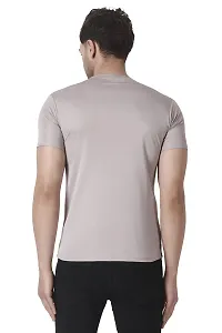 PURPLEHUEZ Solid Men Round Neck T-Shirt- Pack of 4-thumb1