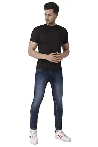 PURPLEHUEZ Solid Men Round Neck T-Shirt- Pack of 4-thumb3