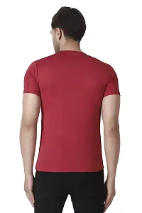 PURPLEHUEZ Solid Men Round Neck T-Shirt- Pack of 4-thumb1