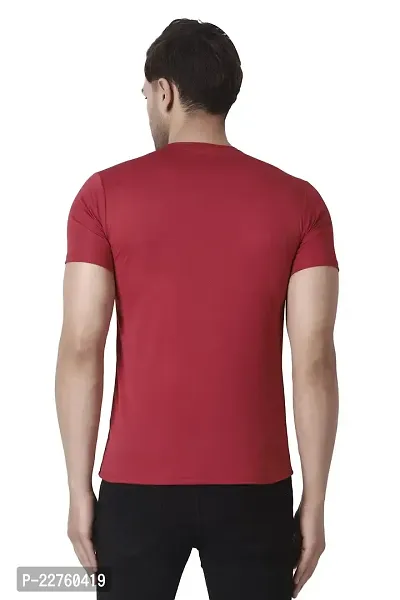 PURPLEHUEZ Solid Men Round Neck T-Shirt- Pack of 4-thumb2