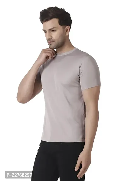 PURPLEHUEZ Solid Men Round Neck T-Shirt- Pack of 4-thumb3