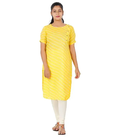 Hovom Women Pleated Straight Cut Kurta