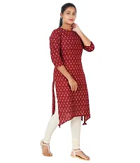 KYDA Cotton Straight Cut Kurta with Attractive Red Color-thumb4