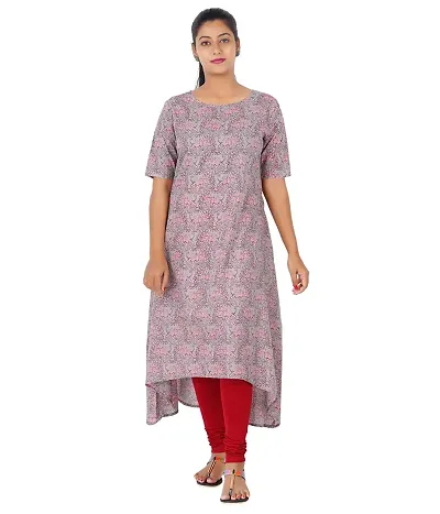 Hovom Floral High Low Kurta