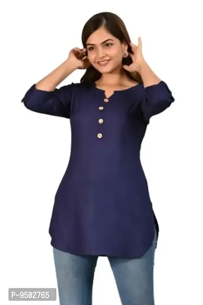 Beautiful Rayon Stitched Short Kurta for Women-thumb2