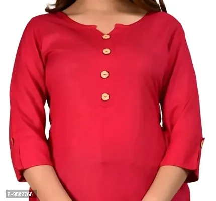 Beautiful Rayon Stitched Short Kurta for Women-thumb3