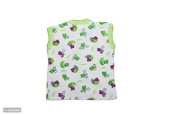 Akido Sleeveless Regular Fit Front Open Cotton Vest/Jhabla for Newborn Baby Boys  Girls-thumb5