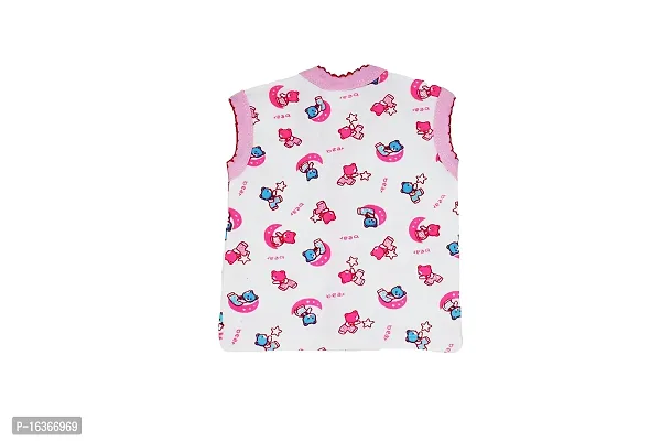 Akido Sleeveless Regular Fit Front Open Cotton Vest/Jhabla for Newborn Baby Boys  Girls-thumb3