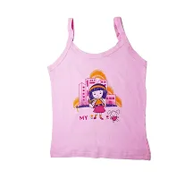 Akido Multicolor Cotton Vest/Slips/Sando Cartoon Printed for Baby Girls-thumb3