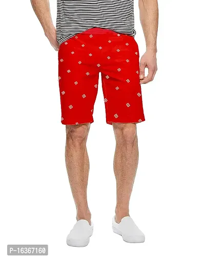 Akido Cotton Printed Men's Relaxed Boxer Shorts for Men-thumb0