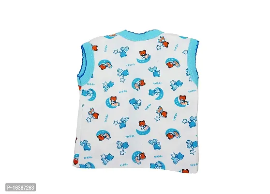 Akido Sleeveless Regular Fit Front Open Cotton Vest/Jhabla for Newborn Baby Boys  Girls-thumb5