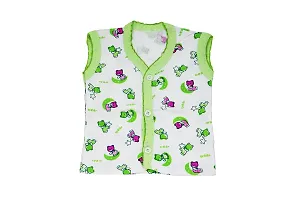 Akido Sleeveless Regular Fit Front Open Cotton Vest/Jhabla for Newborn Baby Boys  Girls-thumb3