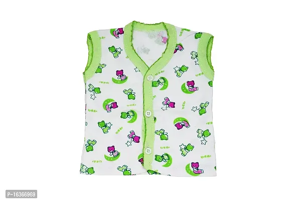 Akido Sleeveless Regular Fit Front Open Cotton Vest/Jhabla for Newborn Baby Boys  Girls-thumb4