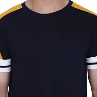 Reliable Cotton Colourblocked Tshirt For Men-thumb3