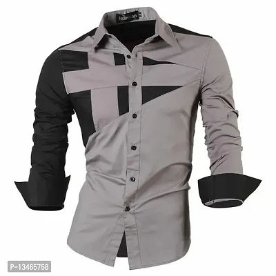 Digital Printed Cotton Unstitched Shirt Material For Men-thumb0