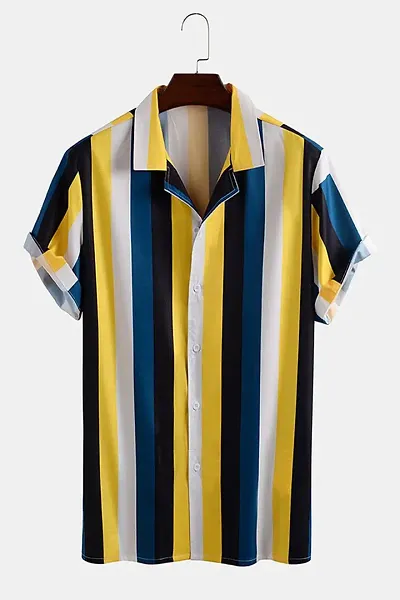 Elegant Striped Un-Stitched Shirts For Men- 2.25 Mtr