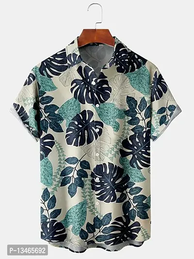 Digital Printed Cotton Unstitched Shirt Material For Men-thumb0