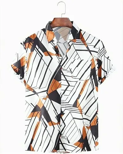 Stylish 3D Digital Unstitched Shirt Men and Boys