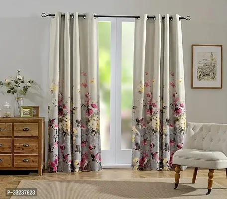 Stylish Polyester Printed Door Curtain, Pack of 1, 7ft-thumb0