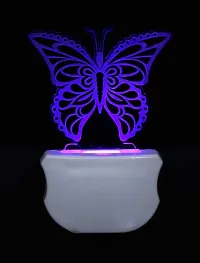 ONFLOW The Butterfly 3D Illusion Night Lamp is Extremely Cool and 3D Illusion Design Night Lamp (12 cm, Clear)-thumb2