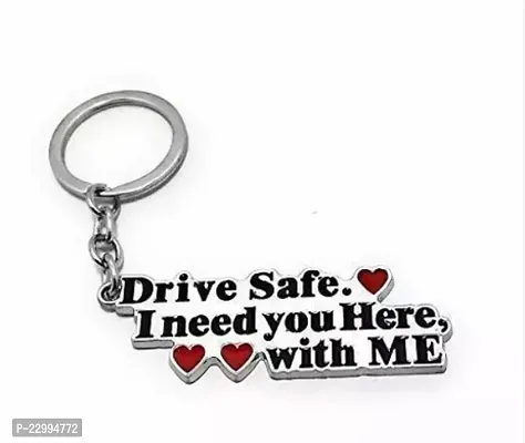 Drive Safe Keychain Perfect Birthday, Anniversary, Valentine Gift For Husband Men Boyfriend-thumb0