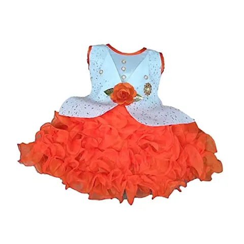 Fancy Net Frock Dress For Girls