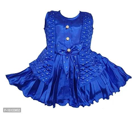 Maruf Dresses Desing Baby Girl's Party Dress | Frock | One Piece Blue