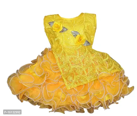 Maruf Dresses Baby Girl?s Party Dress/Frock Floral with Creative Desing