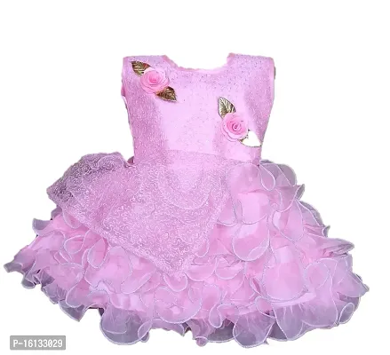 Maruf Dresses Baby Girl?s Party Dress/Frock Floral with Creative Desing