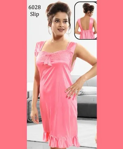 Trendy Satin Night Dresses